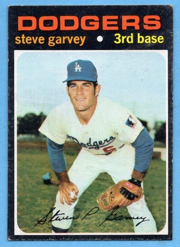 1971 Topps #341 Steve Garvey EX/EX + Los Angeles Dodgers ROOKIE RC A8130