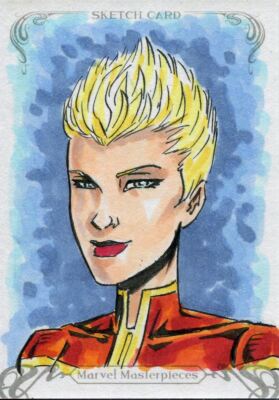 Upper Deck Marvel Masterpieces 2018 Sketchkarte von unbekanntem Künstler