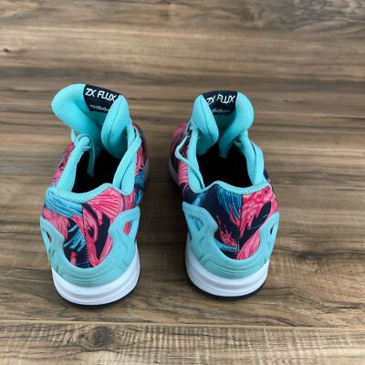 Adidas ZX Flux BY9827 Women's Blue-Multi Lace Up Low Top Running