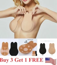 Silicone Bra Self Adhesive Push Up Strapless Invisible Pasties Cover Breast Lift