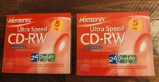 Memorex 80-Minute 700 MB CD-RW Ultra Speed Rewritable Brand New - Jewel Case