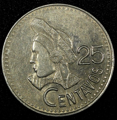 Guatemala Copper-Nickel 1993 25 Centavos KM# 278.5 (24 660) - Picture 2 of 3
