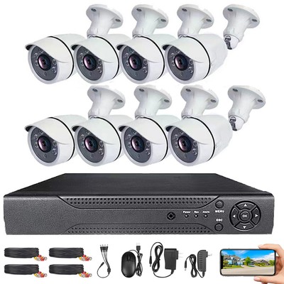 8 Camaras De Seguridad Casa Home Security Camera System Surveillance Cameras 5MP