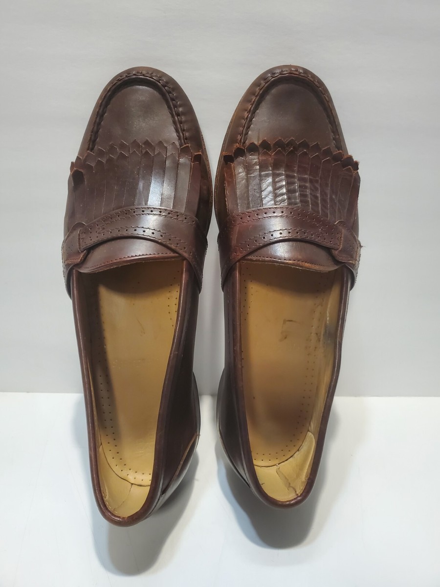 Allen Edmonds Springvale Brown Leather Kiltie Slip On Men\'s Dressy Office 11D Allen Edmonds | Shoes | Allen Edmonds Springvale Brown  main image 3