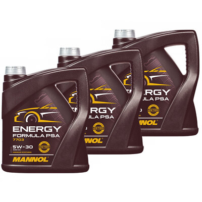 Motoröl Motor Öl MANNOL 5W-30 Energy Formula PSA 3 X 4 Liter für Mercedes VW