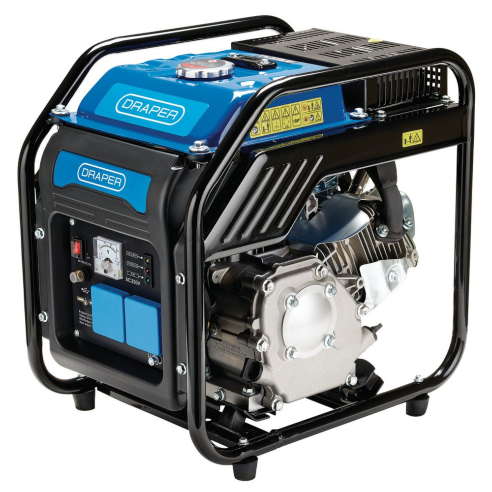 Open Frame Inverter Generator Petrol 2800W 6.5HP 196cc - Draper 95204