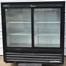 TRUE GDM-41SL-48-HC-LD BLK GLASS DOORS REFRIGERATED MERCHANDISER 2018