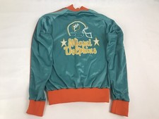 70s Miami Dolphins NFL Rare Satin Vintage Jacket 70s 80s Made in USA Size Small