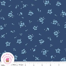 Riley Blake FLOWER SHOW MIDNIGHT 4775965B Navy Blue Floral LIBERTY Quilt Fabric