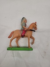 VINTAGE ANTIQUE CELLULOID INDIAN ON HORSEBACK MADE IN JAPAN