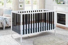 High Quality Deux Remi Island Crib White/Black