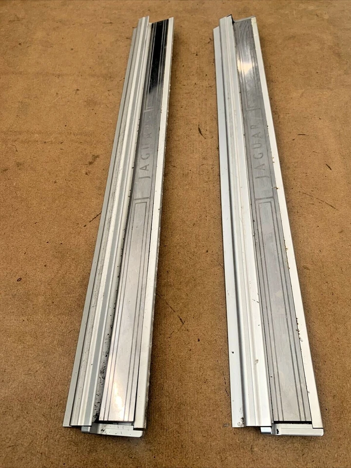 Jaguar XJ6 1988-1994/Vanden Plas umbral de puerta juego de 4 placas de desgaste con imán OEM Foto 3 de 4