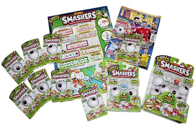 ZURU Smashers Serie 2 - 1er 3er 8er + 6 Stk. 1er Pack + Magazin + Poster Neu OVP