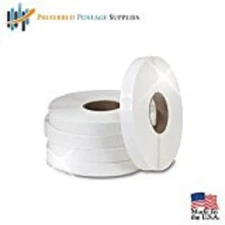 Wafer Seals - White Color 1 Inch Round Circle 5000 Tabs per Roll 
