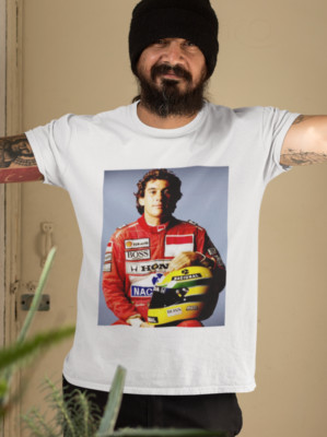 Ayrton Senna T-Shirt - Hommage an den legendären Formel 1 Grand Prix Fahrer