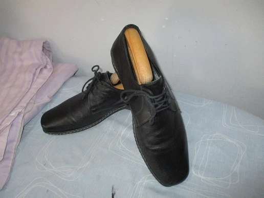 Van-Niklas MADE IN ITALY Men's Black Leather Shoes, Uk 7, EU 41