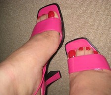 Sexy Damen Lack Schnür Sandaletten High Heel...
