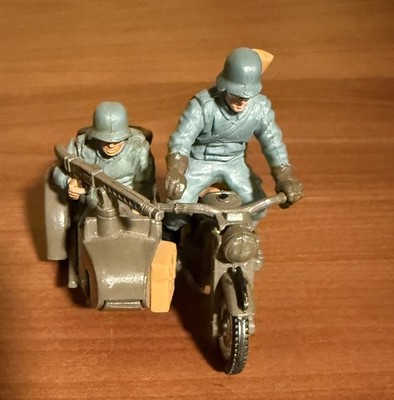 トイガン D'sModelingWorks!co. Rare Vintage Diecast Britains LTD German BMW Motorcycle w/Sidecar