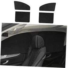 Car Side Window Sun Shades Curtains, Suction Cup Hanging Retractable Blackout 