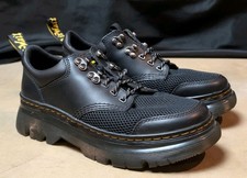 Dr Martens Men's Size 8 US Womens 9 Black Leather Work Shoes Tarik Lo NWOB