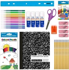 BAZIC 60 Count School Supply Box for Elementary Student K-6