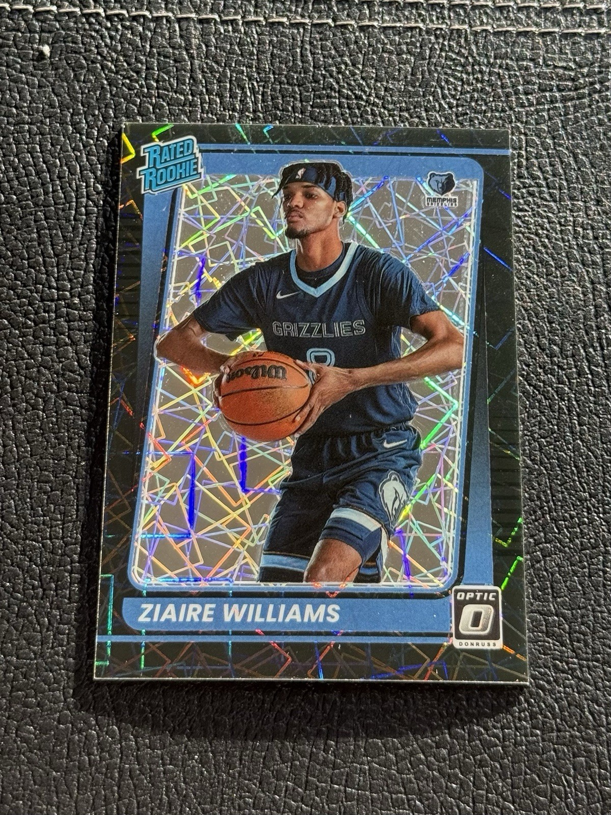 2021-22 Optic Rated Rookie Ziaire Williams Black Velocity /39 RC #198 Grizzlies