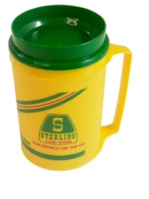 Vtg 1988 Sterling Food Store Sterling Milk Co Travel Mug Coffee Cup