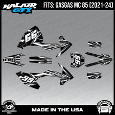 Graphics Kit for GasGas MC85 (2021-2024) Prime Series - WHITE