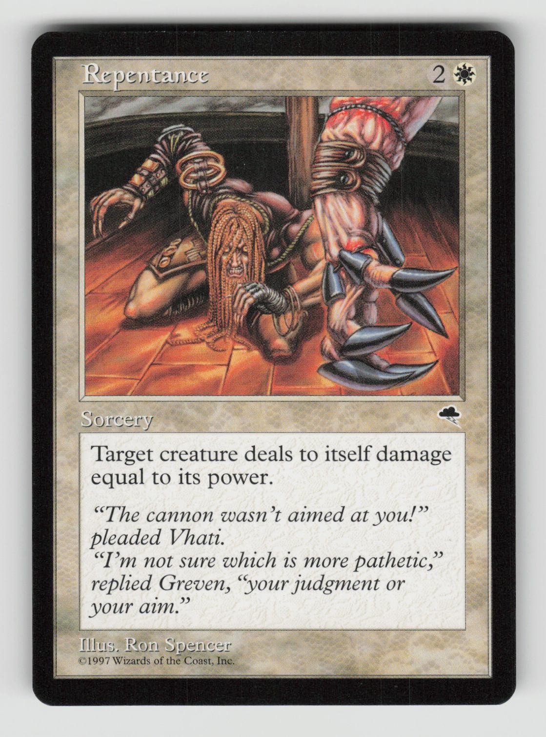 Repentance 37 Uncommon Tempest Magic: The Gathering Near Mint