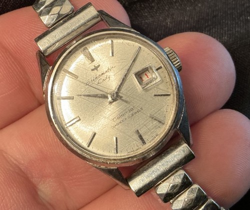 Vtg Seiko Matic Lady Calendar 2505-0010 Made in Japan Automatic Mechanical As Is