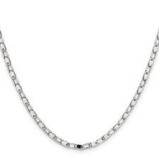 Stainless Steel Open link Chain Necklace, 2.5 mm