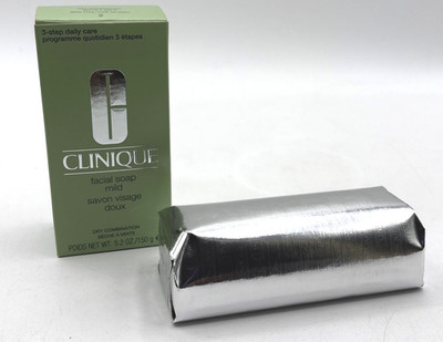 Clinique Facial Bar Soap MILD 5.2 oz Dry Combination Skin Full Size ~ New In Box