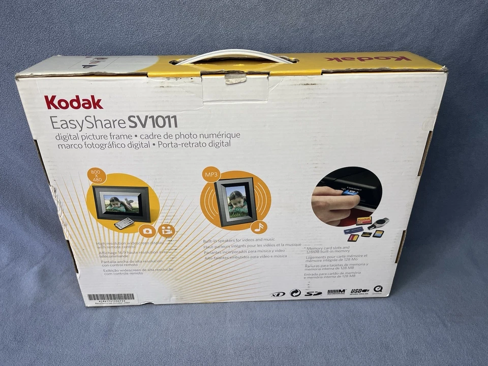 Kodak EasyShare SV1011 Digital Picture Frame 10",128 MB 800x480 - (Damaged Box) - Image 3 of 4