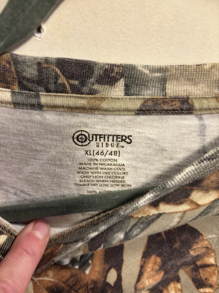 Outfitter Ridge Long Sleeve Crew  XLg(46/48) Brown branches  CAMO  base layer - Image 2 of 4