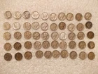 50 COIN MERCURY DIMES LOT 90% SILVER $5 Face WINGED LIBERTY DIME ROLL B