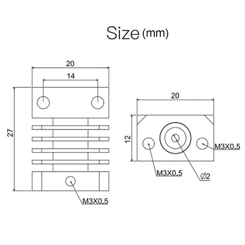 Chłodnica Przekaźnik jednofazowy SSR Aluminiowy radiator do Cr-10 Ender-3 - Zdjęcie 8 z 8