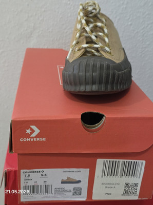 Converse Chuck 70 Bosey Ox Herren Sneaker Low Top Outdoor Beige/Schwarz 41