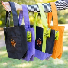 Trader Joe's Mini Canvas Tote Bags Halloween Fall Limited Edition Set of 4 NWT