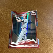 Peyton Graham 2022 Elite Prime Numbers C Red Die Cut #51 Tigers Sooners /179