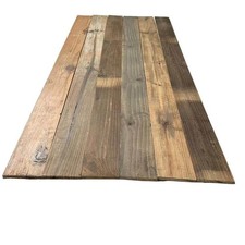 Rustic Look Naturally Weathered Reclaimed Barn Wood Panels Set Of 7-Piece -Wood