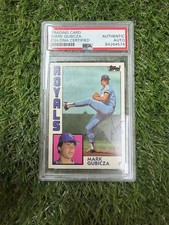 MARK GUBICZA KANSAS CITY ROYALS 1984 TOPPS TRADED IP/TTM AUTOGRAPH AUTO PSA