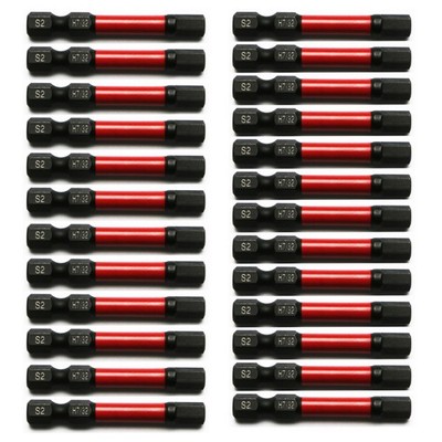 TMAX 25pc Hex Head Allen Wrench Screwdriver Insert Bit H7/32 '', 1/4 '' Hex-Shank