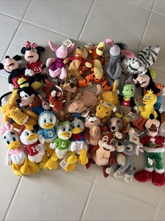 Bean Bag Figures Various Disney Character Sets Lot of 4 with extra