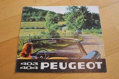 PROSPEKT brochure ''0325'' Peugeot 403 404 L U6 B8 D4B Ambulance französische Spra