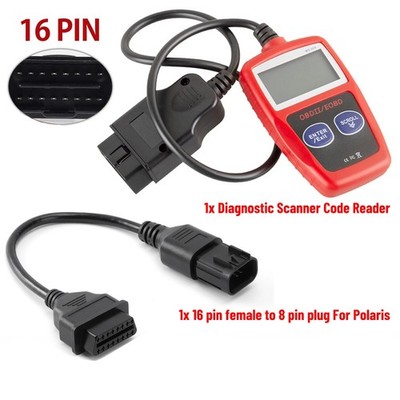 FITS POLARIS ATV DIAGNOSTIC CODE READER ADAPTER EOBD OBD2 SCANNER | eBay