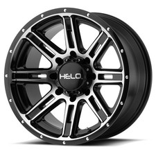 Mounted Set - Helo He900 Rim 18x9 5x139.7 Offset 0 Gloss Black Machined