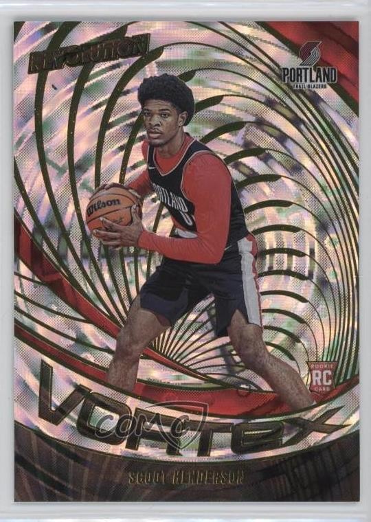 2023-24 Panini Revolution Vortex Fractal Scoot Henderson #9 Rookie RC 13hz