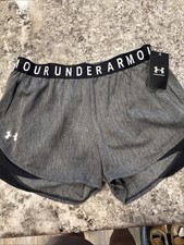 Under Armour L101323 Womens Black/Grey Play Up Twist Shorts 3.0 Size M