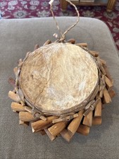Rare Handmade Vintage Indonesian Double Sided Lamba Wedge Drum (TD)