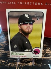 2022 TOPPS HERITAGE ROOKIE CARD # 381 JAKE BURGER CHICAGO WHITE SOX